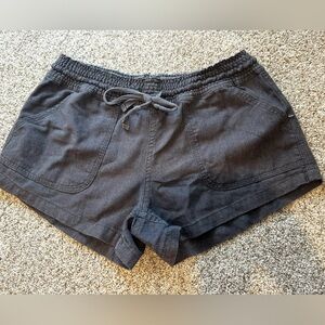 ALTARD STATE grey linen shorts